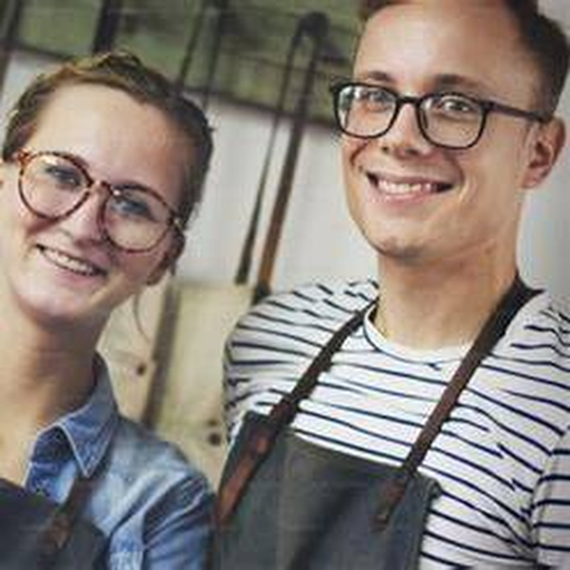 Freundliches Handwerker-Team